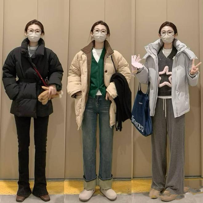 +直筒裤”大方保暖显腿长太适合小个子麻将胡了试玩平台初冬都在穿的“羽绒服(图3)