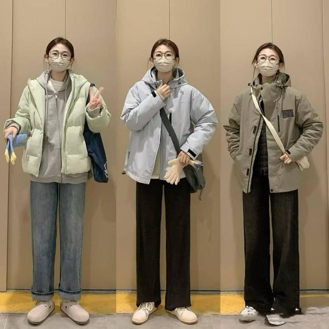 +直筒裤”大方保暖显腿长太适合小个子麻将胡了试玩平台初冬都在穿的“羽绒服(图4)